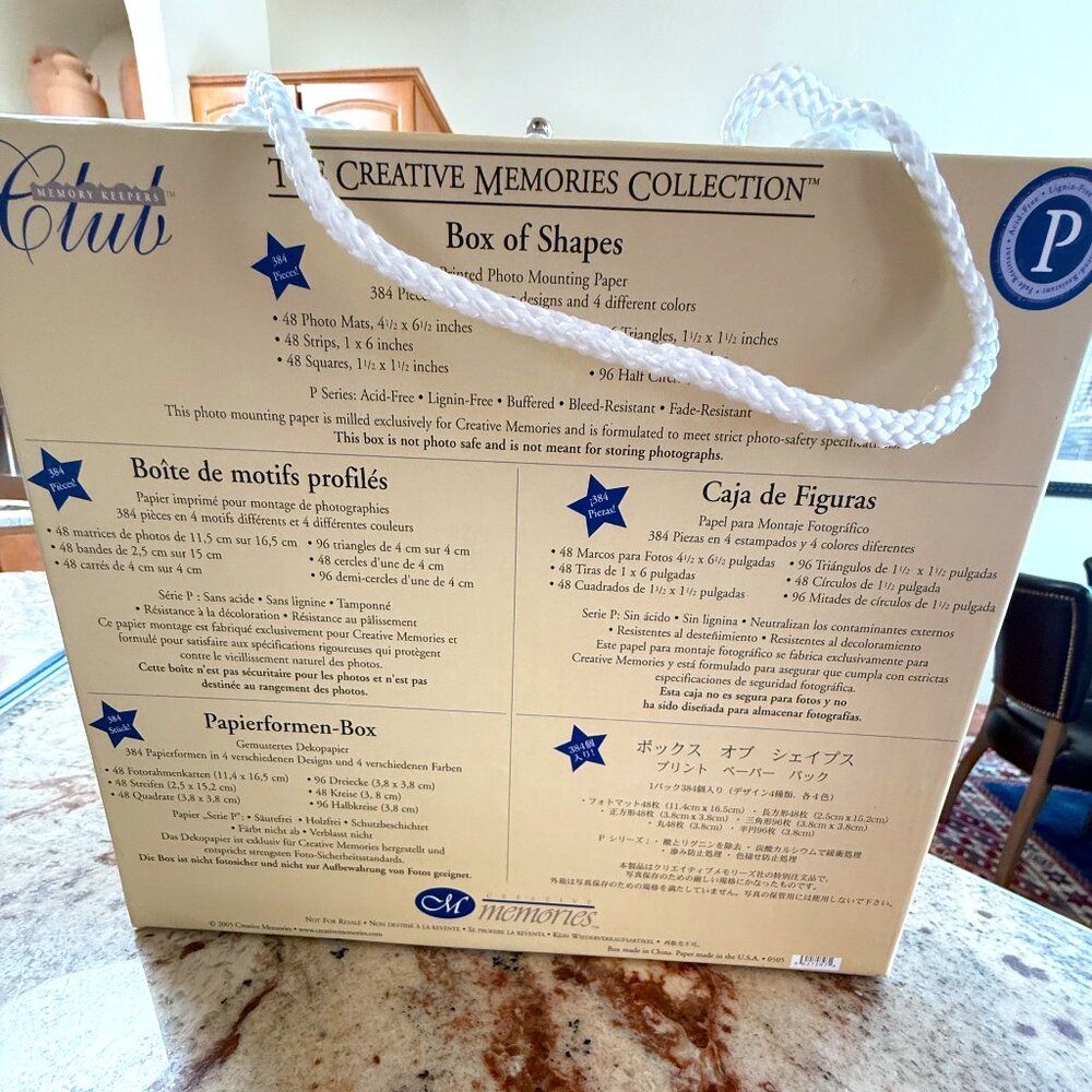 Creative Memories Box of Shapes